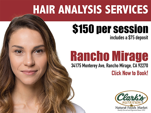 Click for a Hair Analysis appointment