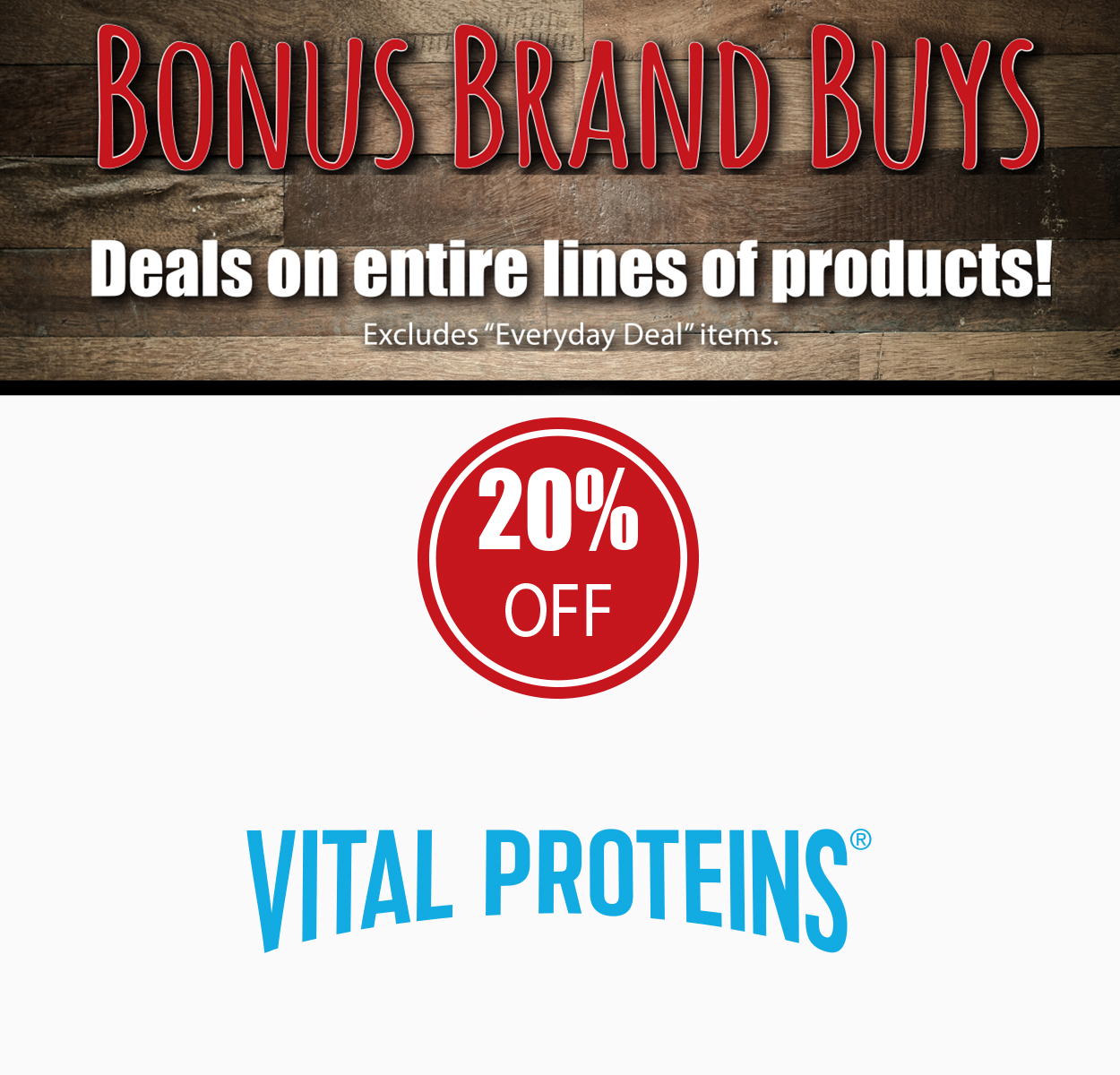 Clarks Nutrition and Natural Foods Markets :: Vital Proteins 20% off