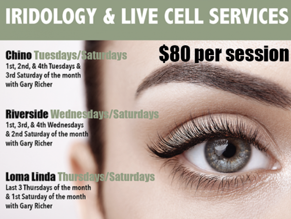 Iridology click for an appointment